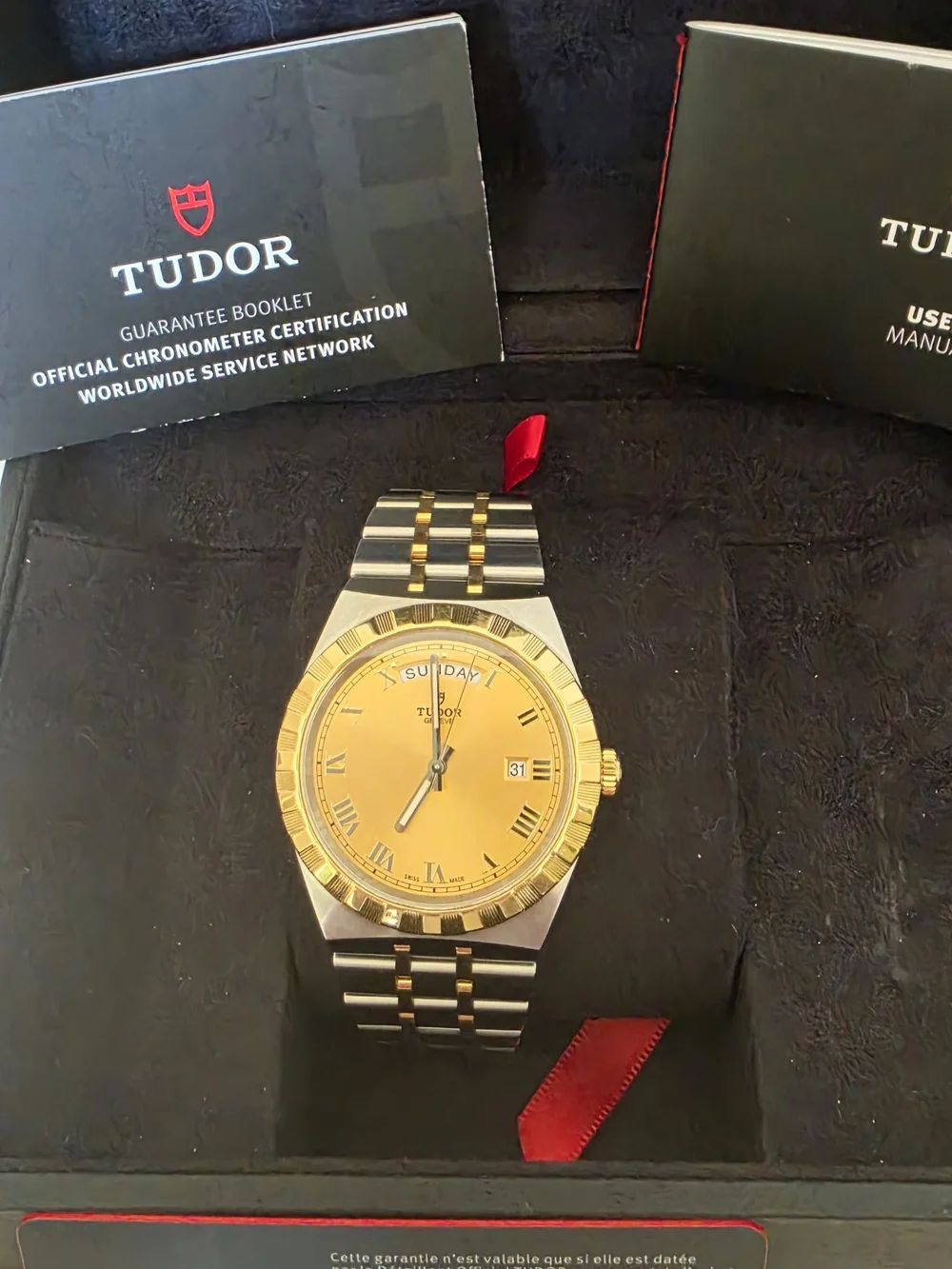 2021 Tudor Royal With Box and Papers. Gold Dial Gold/stainless Day/date 41mm